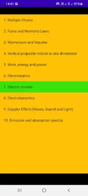 Grade12 Physics android App screenshot 2